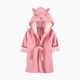 Carter's Hooded Terry Robe - Pink Lamb, 0-9 M