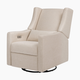 babyletto Kiwi Electronic Recliner and Swivel Glider - Performance Beach Eco Weave