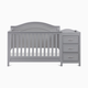 daVinci Charlie 4-in-1 Convertible Crib and Changer Combo - Grey