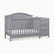 daVinci Charlie 4-in-1 Convertible Crib and Changer Combo - Grey