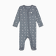 Tiny Kind The Printed Zip Up Footie - Grey Leaf, Newborn