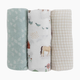 Little Unicorn Cotton Muslin Swaddle 3 Pack - Farmyard
