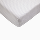 Tiny Kind The Muslin Crib Sheet - Grey Painted Stripe