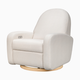 babyletto Nami Electronic Recliner and Swivel Glider - Performance Cream Eco-Weave With Light Wood Base