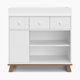 Storkcraft Modern Nursery Changing Table Dresser - White/Vintage Driftwood