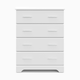 Storkcraft Brookside 4 Drawer Chest - White