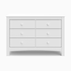 Graco Noah 6 Drawer Double Dresser - White