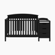 Graco Benton 4-in-1 Convertible Crib and Changer - Black