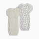 Small Story Gown (2 Pack) - Crazy Dogs, 0-6 M