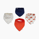 Small Story 4-Pack Bandana Bib - Tiger