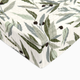 babyletto Quilted Changing Pad Cover in GOTS Certified Organic Muslin Cotton - Olive Branches