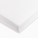 babyletto Mini Crib Sheet in GOTS Certified Organic Muslin Cotton - White
