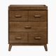 babyletto Scoot 3-Drawer Changer Dresser with Removable Changing Tray - Natural Walnut