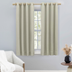 Ricardo Trading Grasscloth Lined Grommet Window Panel Curtain w/Wand - Sliver Sage, 54"W X 45"L
