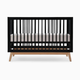 dadada Soho 3-in-1 Convertible Crib - Black/Natural