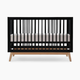 dadada Soho 3-in-1 Convertible Crib - Black/Natural