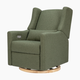babyletto Kiwi Electronic Recliner and Swivel Glider - Olive Boucle With Light Base