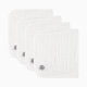 Parker Baby Co. Muslin Cotton Burp Cloths (4-Pack) - White Set