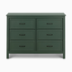 daVinci Charlie 6-Drawer Double Dresser - Forest Green