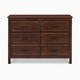 daVinci Charlie 6-Drawer Double Dresser - Espresso