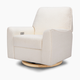 Nursery Works Sunday Power Recliner and Swivel Glider - Chantilly Fleece With Light Wood Base
