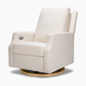 Namesake Crewe Electronic Recliner and Swivel Glider - Performance Cream Eco-Weave With Light Wood Base