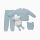 Tiny Kind 4-Piece Sweater Gift Set - Blue, 0-3 M
