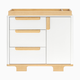 babyletto Yuzu 3-Drawer Changer Dresser - White / Natural