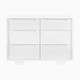 babyletto Yuzu 6-Drawer Dresser - White