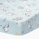 Lambs & Ivy Cotton Fitted Crib Sheet - Starlight Pooh
