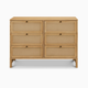 daVinci Margot 6-Drawer Dresser - Honey