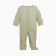 Tiny Kind The Waffle Footie - Lt. Olive, 3-6 M