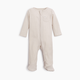 Tiny Kind Organic Waffle Footie - Oat, Newborn
