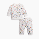 Tiny Kind The 2-Piece Printed French Terry Set - Brush Stroke, 3-6 M