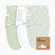 KeaBabies Soothe Swaddle Wraps (3 Pack) - Bunnies, One Size, 3