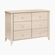 babyletto Sprout 6-Drawer Double Dresser - Washed Natural