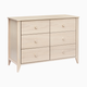 babyletto Sprout 6-Drawer Double Dresser - Washed Natural