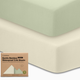 KeaBabies 2-Pack Isla (Protect+) Waterproof Crib Sheets - Sage