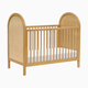 babyletto Bondi 3-in-1 Convertible Crib with Toddler Bed Conversion Kit - Honey With Natural Cane