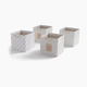 Delta Children babyGap 4-Pack Brannan Bear Fabric Storage Bins with Handles - Tan