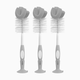 Dr. Brown's Sponge Baby Bottle Cleaning Brush Set - Grey