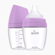 Quark BuubiBottle Hybrid Baby Bottles (2 pack) - Purple, 5oz, 2