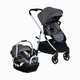 Britax Willow Grove SC Travel System - Pindot Stone