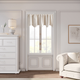 Ricardo Trading Premium Velvet Scalloped Valance - Bone, 50"W X 17"L, 1