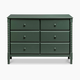 daVinci Jenny Lind Spindle 6-Drawer Dresser - Forest Green