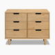 daVinci Marley 6-Drawer Double Dresser - Honey