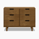daVinci Marley 6-Drawer Double Dresser - Walnut