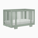 babyletto Yuzu 8-in-1 Convertible Crib with All-Stages Conversion Kits - Light Sage