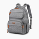 Babbleroo Travel Diaper Bag Backpack - Light Grey