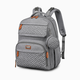 Babbleroo Travel Diaper Bag Backpack - Light Grey